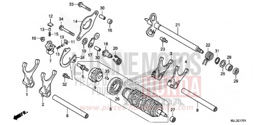 SCHALTTROMMEL (NC700XD/750XD) NC700XDE de 2014
